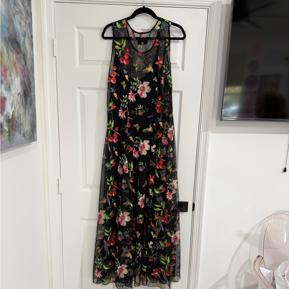 Johnny Was Emilda Mesh Dress Size XL - Picture 2 of 7